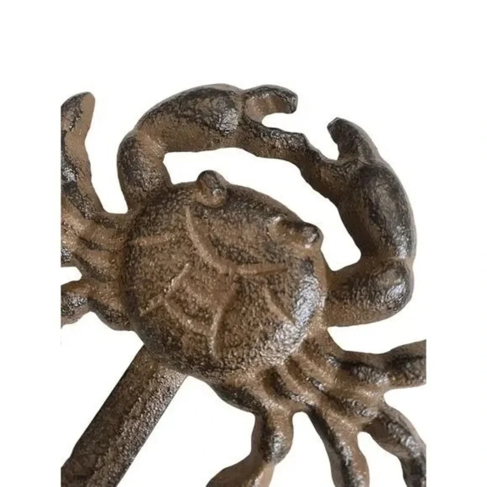 New Cast‎ Iron Crab Single Wall Hook Key Towel Coat Hanger